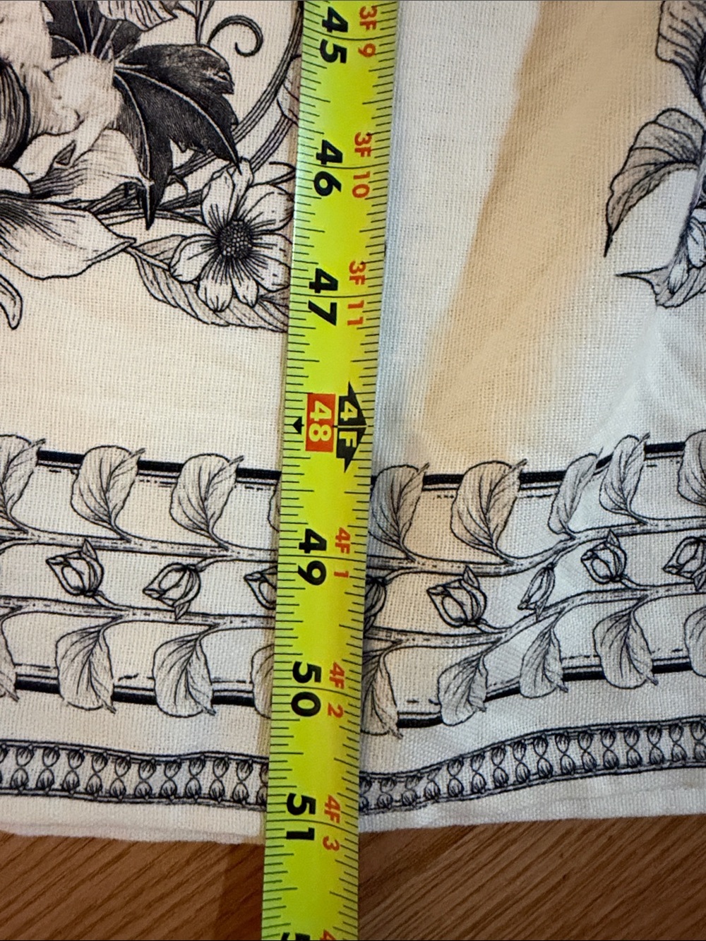 Max Studio London Floral Border Print Maxi Dress XL NWT Linen Blend Boho - Picture 7 of 8